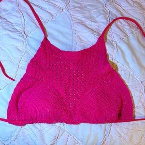 Billabong Crochet Halter Bikini Top